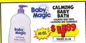 Ollie's Baby Magic CALMING BABY BATH offer