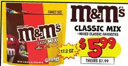 Ollie's m & m's CLASSIC MIX offer