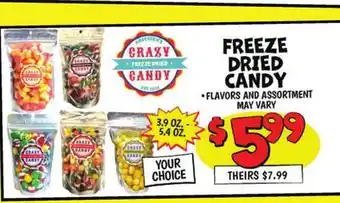 Ollie's FREEZE DRIED CANDY offer