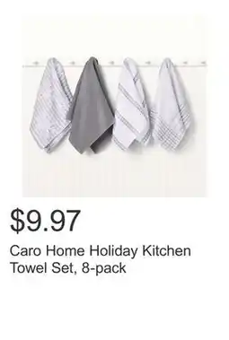 Costco Caro Home Holiday Kitchen Towel Set, 8-pack offer