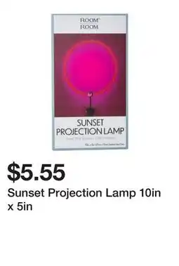 Five Below Sunset Projection Lamp 10in x 5in offer