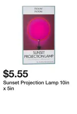 Five Below Sunset Projection Lamp 10in x 5in offer