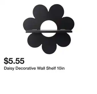 Five Below Daisy Decorative Wall Shelf 10in offer