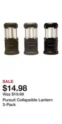 Cabela's Pursuit Collapsible Lantern 3-Pack offer