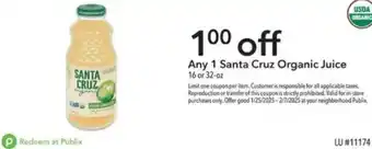 Publix Santa cruz offer