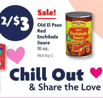 Family Dollar Old El Paso Red Enchilada Sauce offer