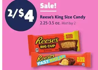 Family Dollar Reese's King Size Candy offer