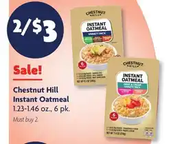 Family Dollar Chestnut Hill Instant Oatmeal offer