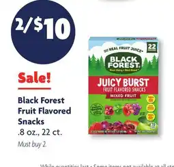 Family Dollar Black Forest Fruit Flavored Snacks offer