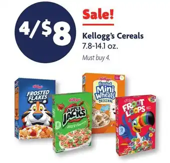 Family Dollar Kellogg's Cereals offer