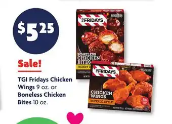 Family Dollar TGI Fridays Chicken Wings 9 oz. or Boneless Chicken Bites 10 oz offer