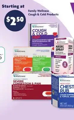 Family Dollar Family Wellness Cough & Cold Products offer