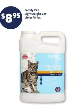 Family Dollar Family Pet Lightweight Cat Litter offer