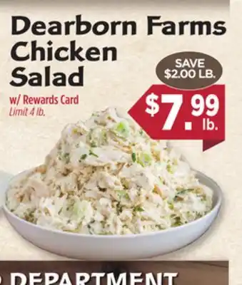 Dearborn Market Dearborn Farms Chicken Salad offer