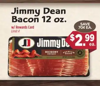 Dearborn Market Jimmy Dean Bacon offer