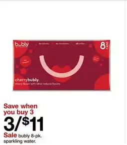 Target bubly 8-pk. sparkling water offer