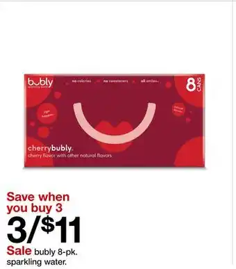 Target bubly 8-pk. sparkling water offer