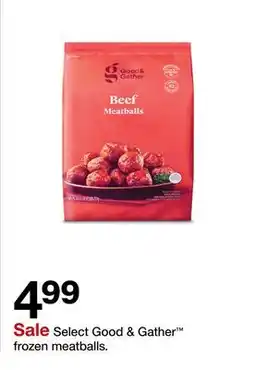 Target Select Good & Gather frozen meatballs offer