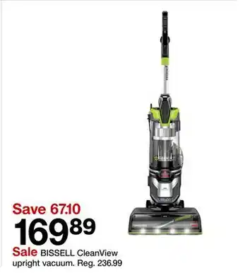 Target BISSELL CleanView upright vacuum offer