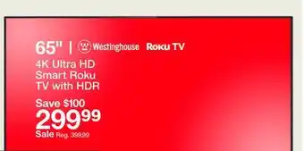 Target 65 4K Ultra HD Smart Roku TV with HDR offer