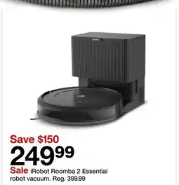 Target iRobot Roomba 2 Essential robot vacuum offer