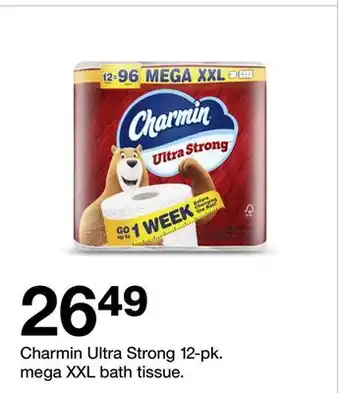 Target Charmin Ultra Strong 12-pk. mega XXL bath tissue offer