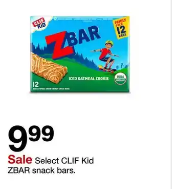 Target Select CLIF Kid ZBAR snack bars offer