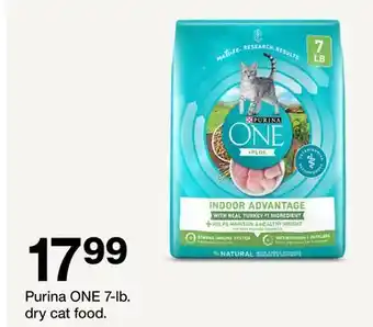 Target Purina ONE 7-lb. dry cat food offer