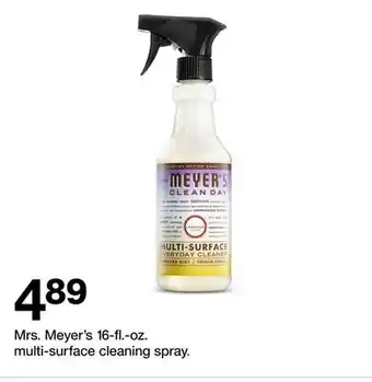 Target Mrs. Meyer's 16-fl.-oz. multi-surface cleaning spray offer