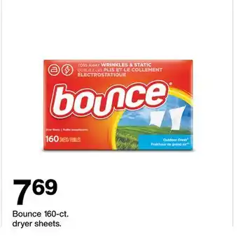 Target Bounce 160 - ct. dryer sheets offer