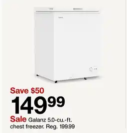 Target Galanz 5.0-cu.-ft. chest freezer offer