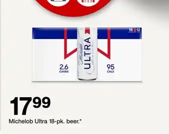 Target Michelob Ultra 18-pk. beer offer