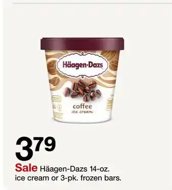 Target Häagen-Dazs 14-oz. ice cream or 3-pk. frozen bars offer