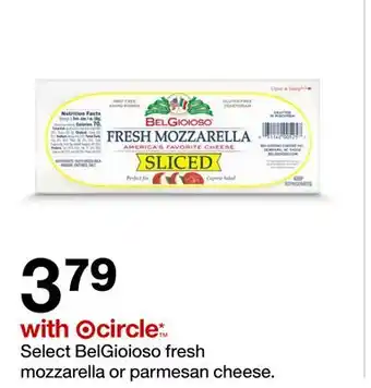 Target BelGioioso fresh mozzarella or parmesan cheese offer