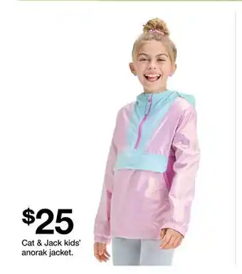 Target Cat & Jack kids' anorak jacket offer