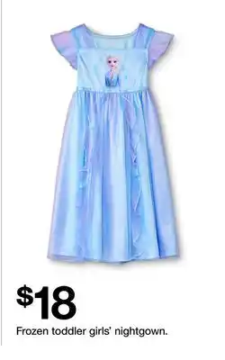 Target Frozen toddler girls' nightgown offer