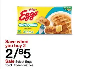 Target Select Eggo 10-ct. frozen waffle offer