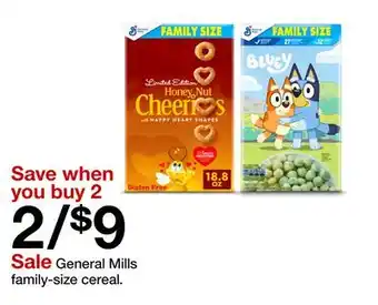 Target General Mills family-size cereal offer