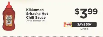 ShopRite Sriracha Hot Chili Sauce offer