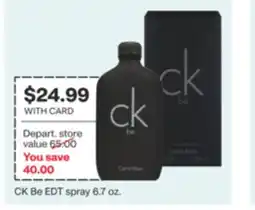 CVS CK One EDT spray 7 oz offer