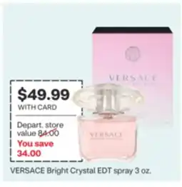 CVS VERSACE Bright Crystal EDT spray 3 oz offer