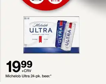 Target Michelob Ultra 24-pk. beer offer