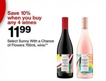 Target Select Sunny With a Chance of Flowers 750mL wine offer