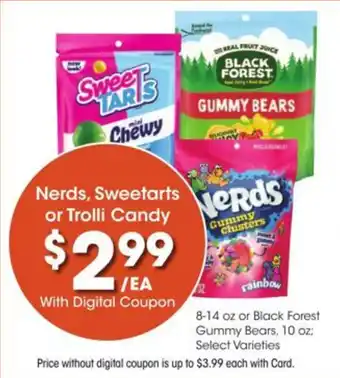 Kroger Nerds, Sweetarts or Trolli Candy offer