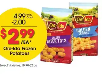 Kroger Ore-Ida Frozen Potatoes offer