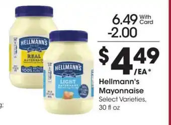 Kroger Hellmann's Mayonnaise offer