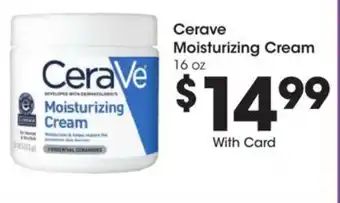 Kroger Cerave Moisturizing Cream offer