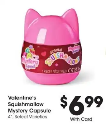 Kroger Valentine's Squishmallow Mystery Capsule offer