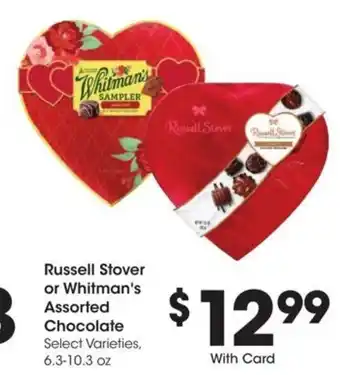 Kroger Russell Stover or Whitman's Assorted Chocolate offer