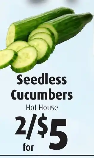 Gristedes Seedless Cucumbers offer